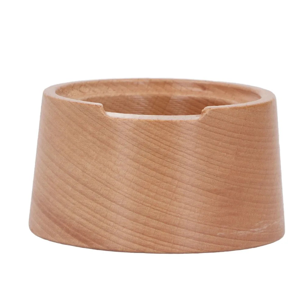 230ml Capacity Coffee Capsule Filter Cup Aluminum Foil Lid Beech Wood Holder Capsule Refill Holder Set Reusable Design