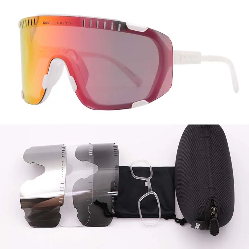 Poco Devour Outdoor Sports Mountaineering Windproof Glasses Mountain Climbing Running Cycling Sports Glasses for Men and Women.