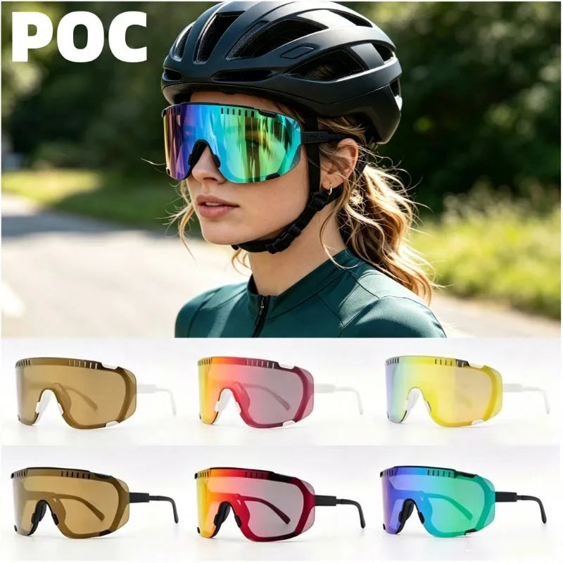 Poco Devour Outdoor Sports Mountaineering Windproof Glasses Mountain Climbing Running Cycling Sports Glasses for Men and Women.