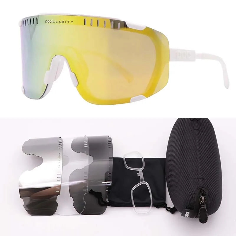 Poco Devour Outdoor Sports Mountaineering Windproof Glasses Mountain Climbing Running Cycling Sports Glasses for Men and Women.